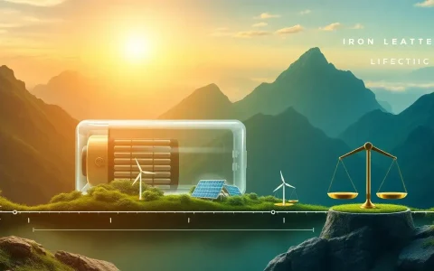 How does the lifespan of iron flow batteries affect their overall environmental impact