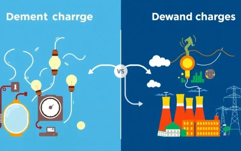 How do demand charges differ from energy charges on my utility bill