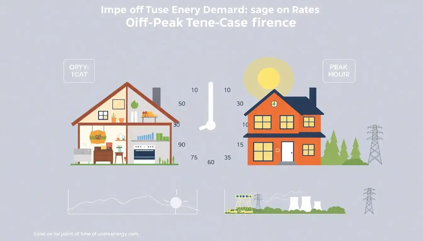 How do time-of-use rates affect my peak energy demand calculations