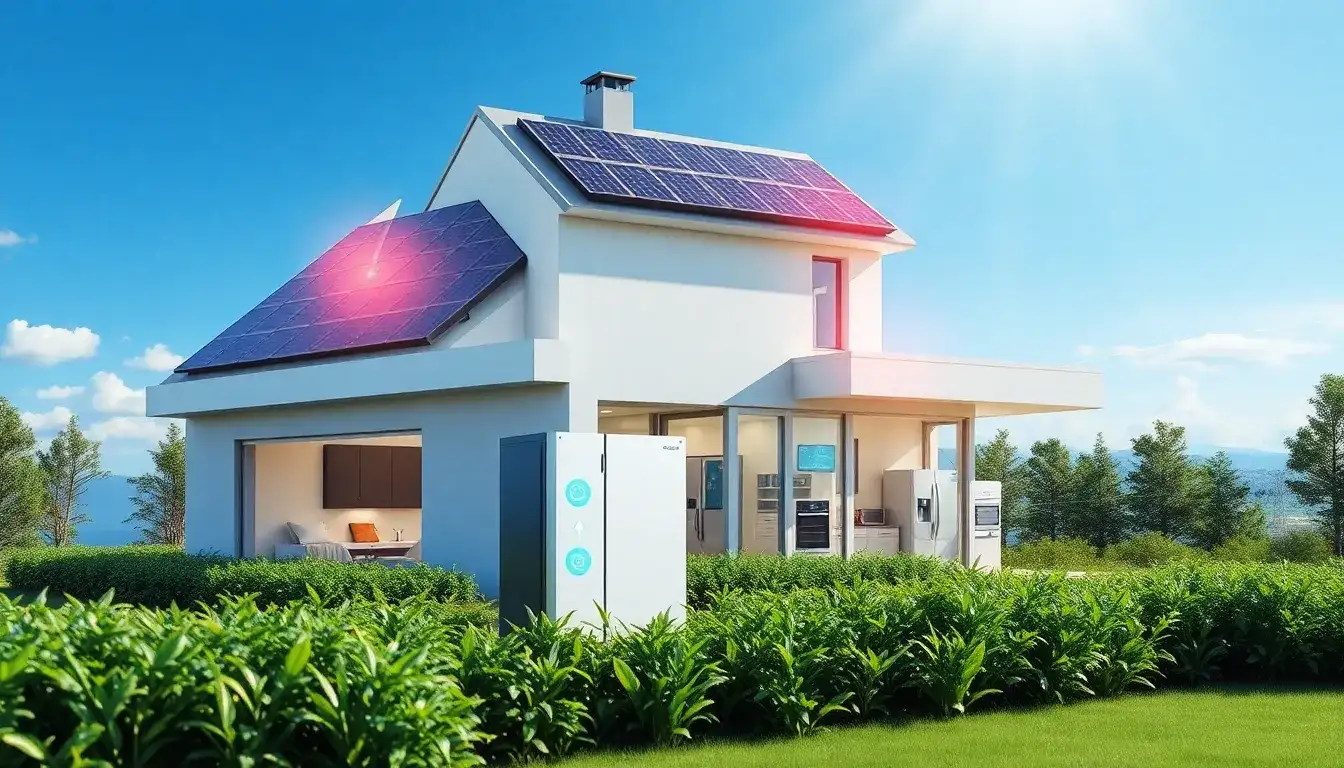 How do residential energy storage systems integrate with existing solar panels