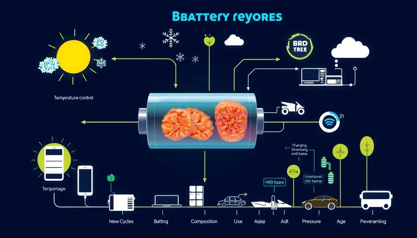 What factors influence the lifespan of a battery