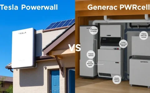 What are the main differences between Tesla Powerwall and Generac Pwrcell