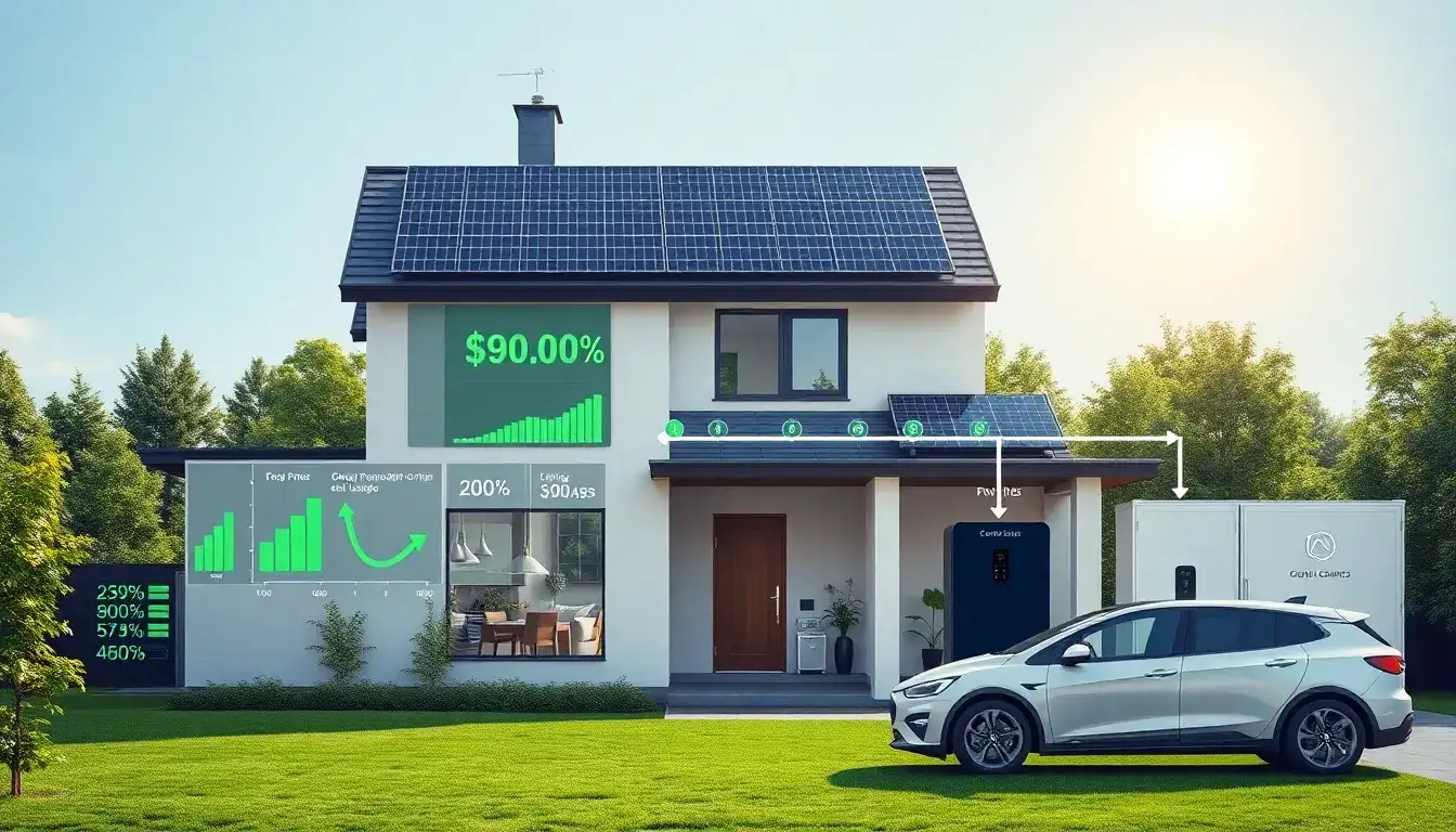 What are the long-term cost savings of using solar batteries