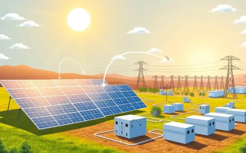 How does energy storage improve grid stability when paired with solar power