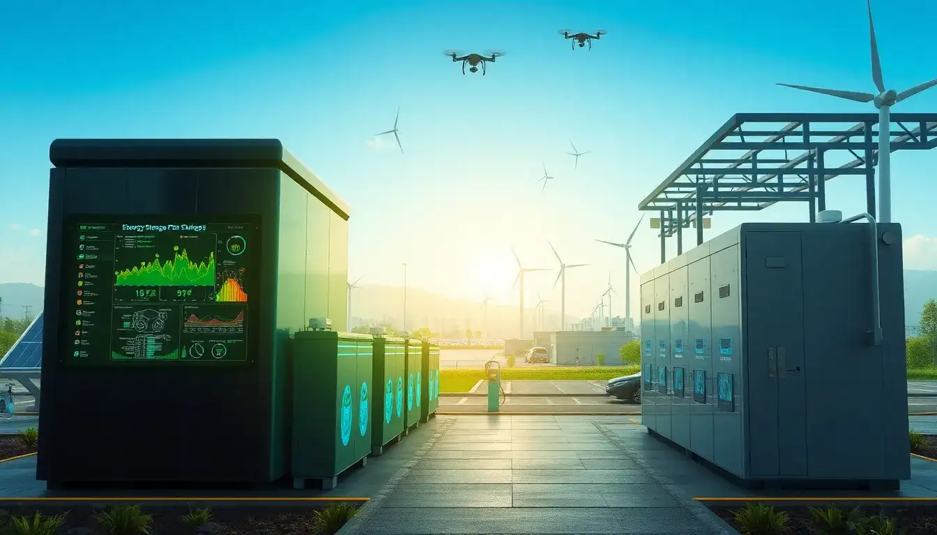 How does energy storage help reduce reliance on the traditional power grid