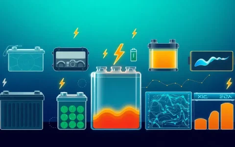 How does the efficiency of different battery technologies compare