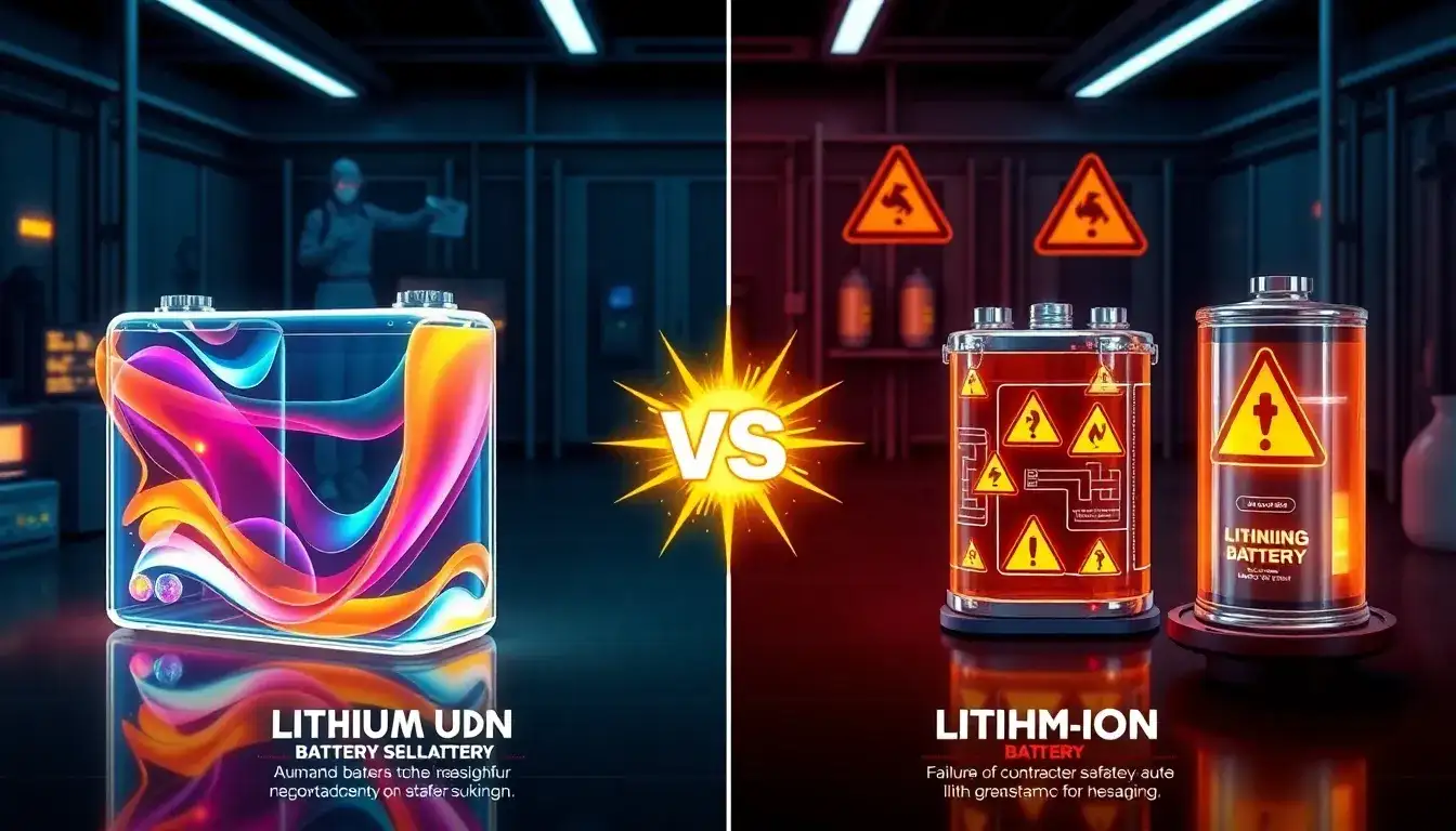 How do lithium-sulfur batteries perform in terms of safety compared to lithium-ion batteries