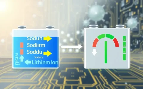 How does the round-trip efficiency of sodium-ion batteries compare to that of lithium-ion batteries
