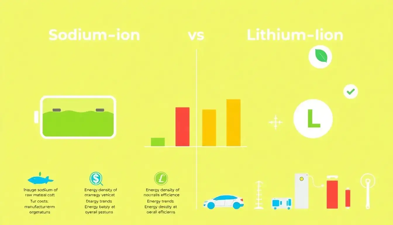 How does the cost of sodium-ion batteries compare to that of lithium-ion batteries