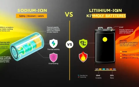 How do the safety features of sodium-ion batteries compare to those of lithium-ion batteries