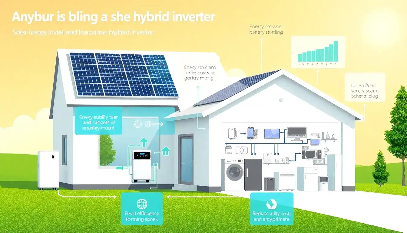 What are the benefits of using a hybrid inverter in a home energy storage system