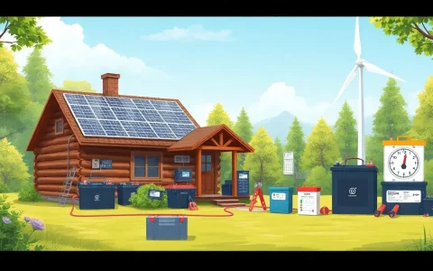 How often do batteries in off-grid systems need replacement or maintenance