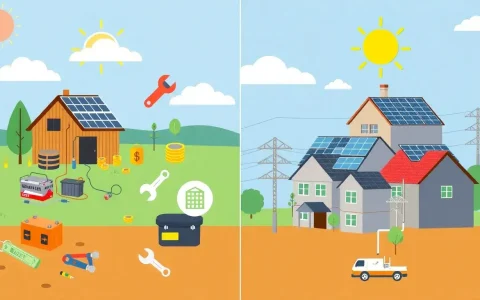What are the typical repair costs for off-grid solar systems compared to on-grid systems