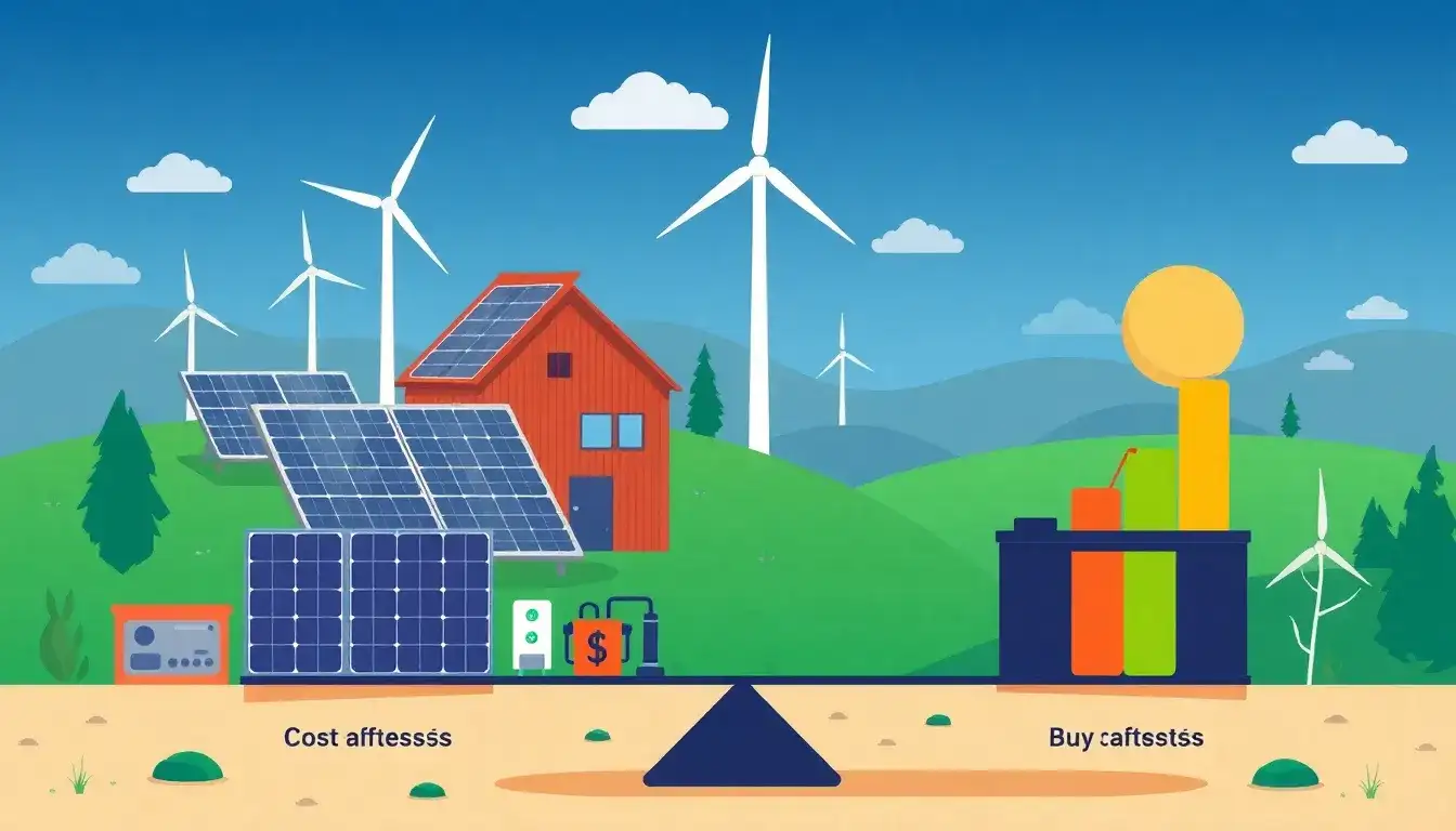 How does the cost of battery replacement affect the overall expense of off-grid systems