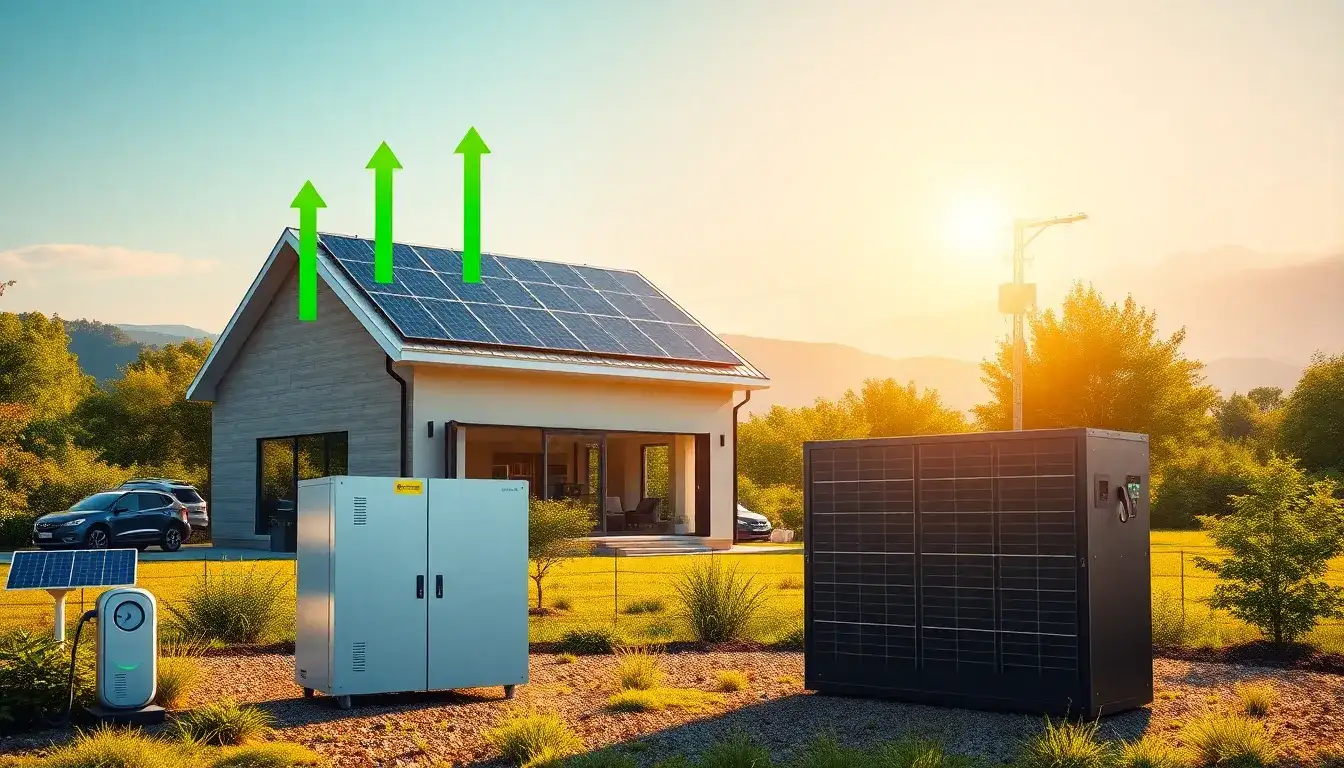 What are the long-term savings of using solar batteries in off-grid systems