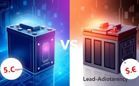 Are there any significant differences in battery costs between lithium-ion and lead-acid batteries