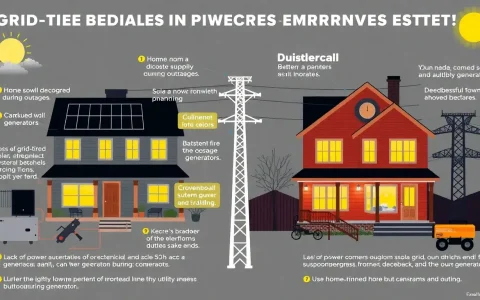 What are the main disadvantages of grid-tied solar systems during power outages