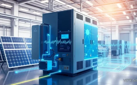 How does a power conversion system (PCS) or hybrid inverter convert DC power to AC power
