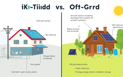 What are the key factors to consider when choosing between grid-tied and off-grid solar systems