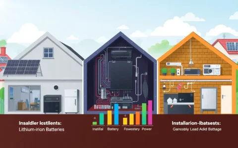 How do installation costs vary for different types of residential energy storage systems