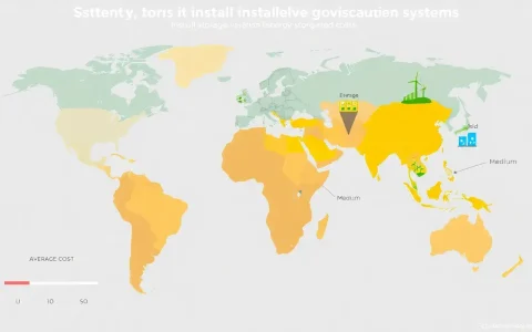 Are there any significant regional variations in the installation costs of energy storage systems