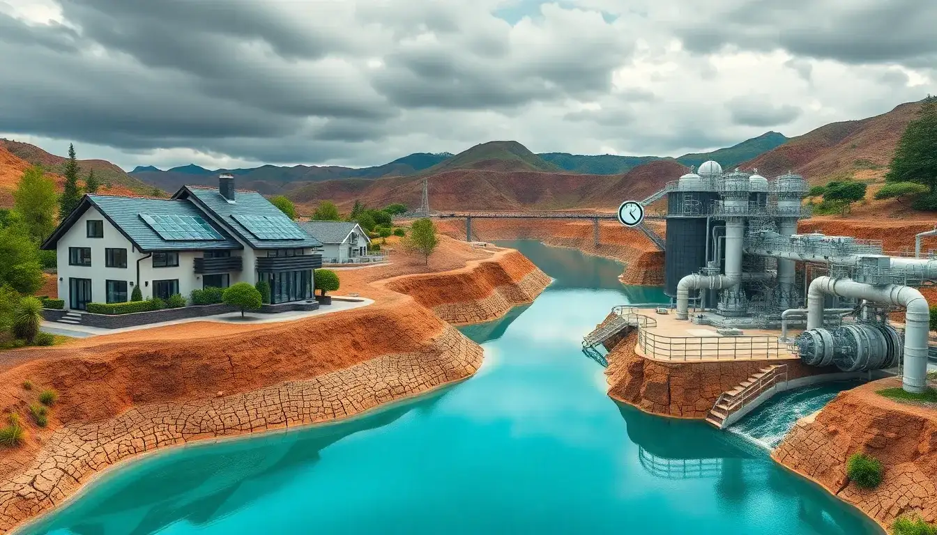 Are there any significant drawbacks to using pumped hydro storage for residential energy needs