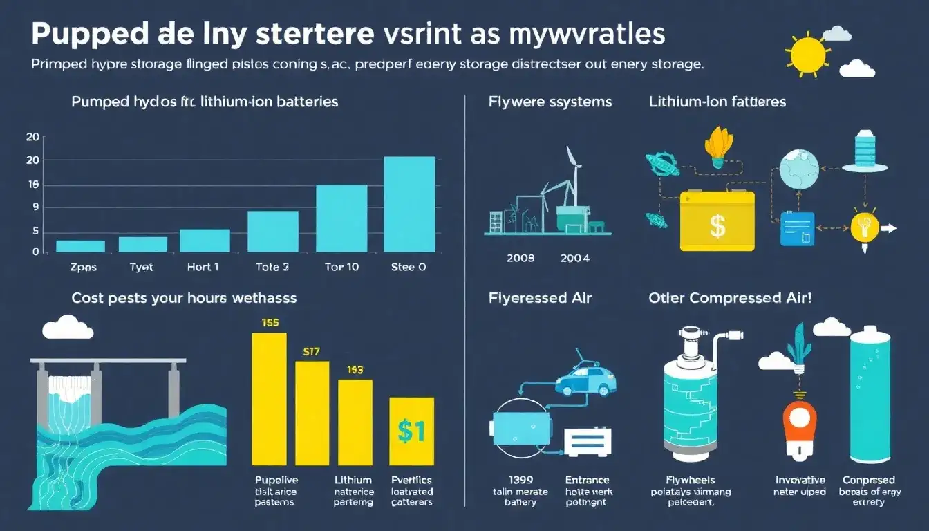 How does the cost of pumped hydro storage compare to other energy storage technologies