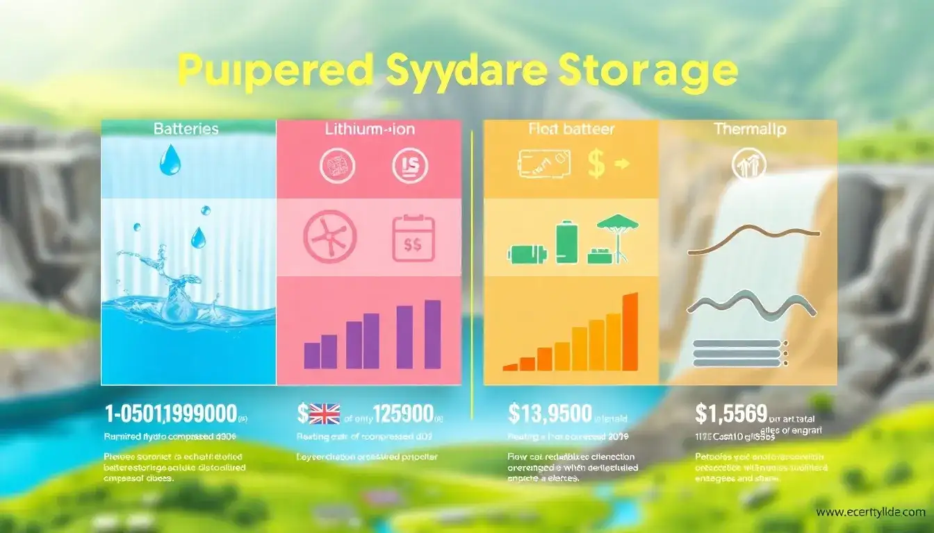 How does the cost of pumped hydro storage compare to other forms of energy storage