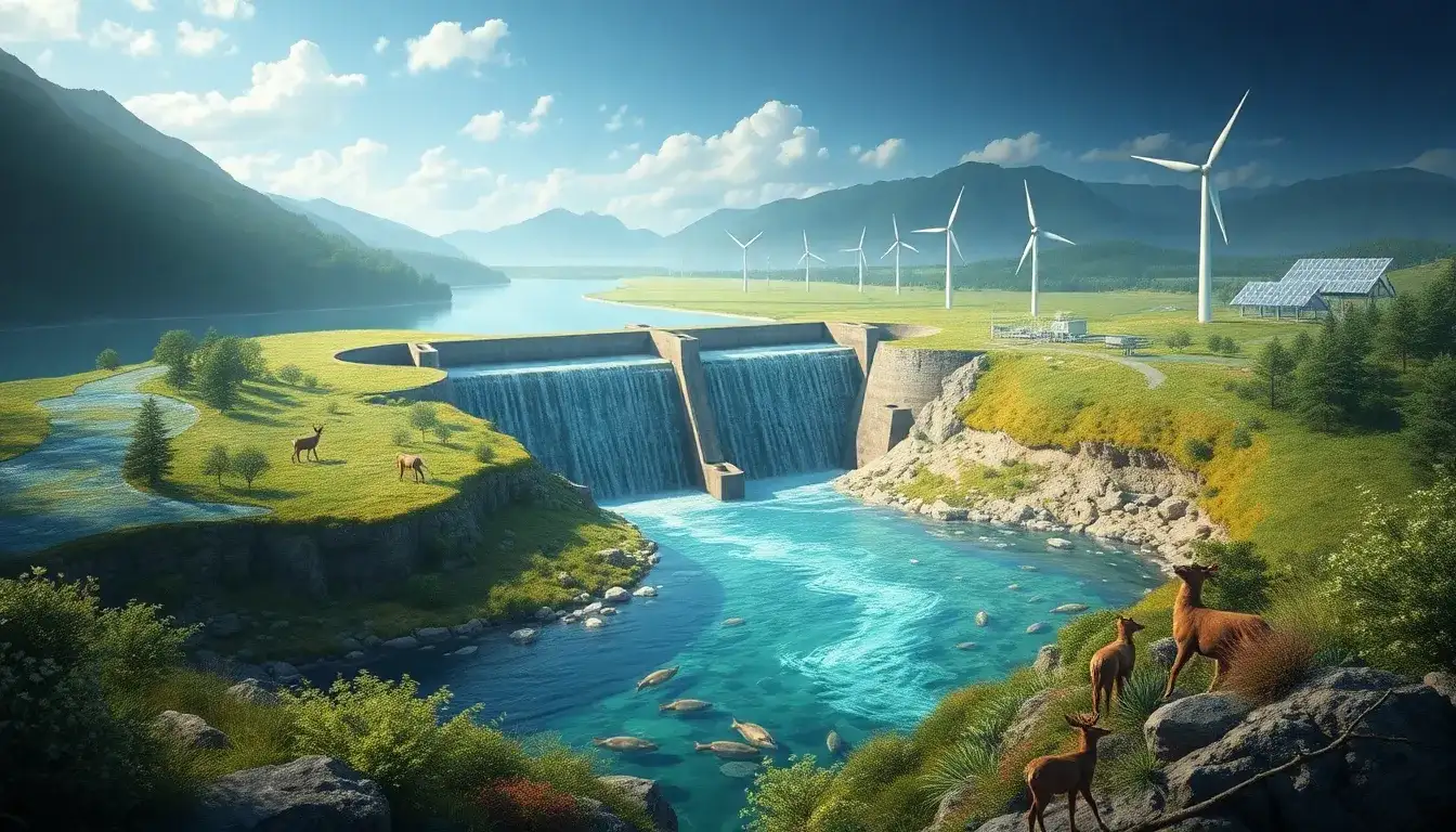 What are the main ecological changes caused by the construction of pumped hydro storage facilities