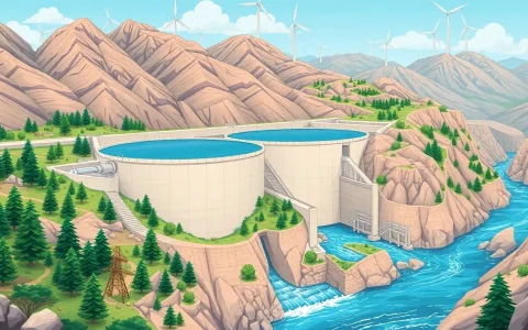 How does the use of concrete and other materials in pumped hydro storage facilities contribute to their environmental impact