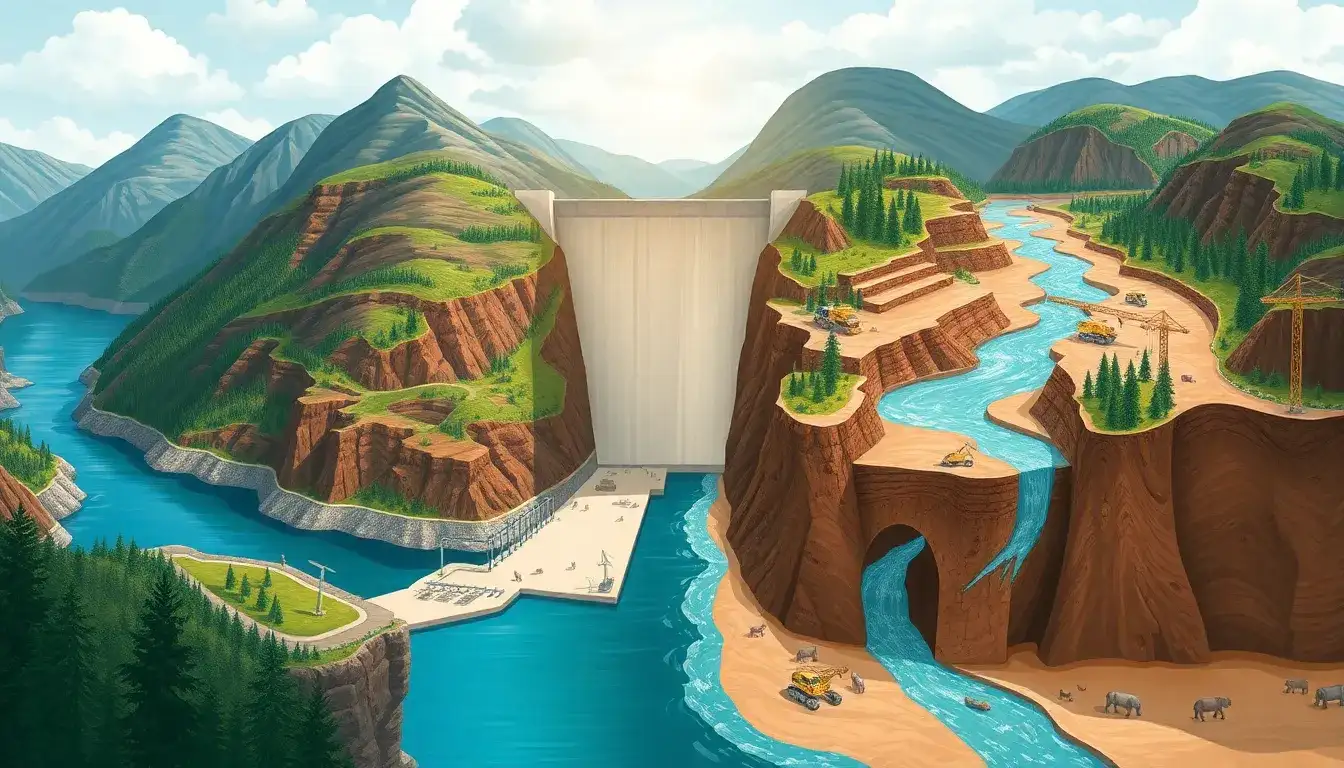 What are the main environmental challenges associated with constructing pumped hydro storage facilities