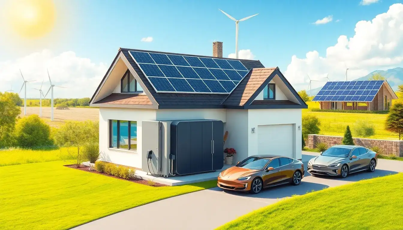 How do energy storage systems help in achieving energy independence for households