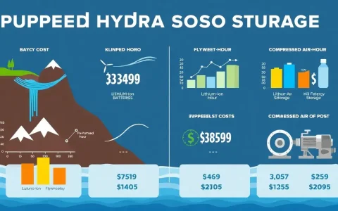 How do the costs of pumped hydro storage compare to other energy storage solutions