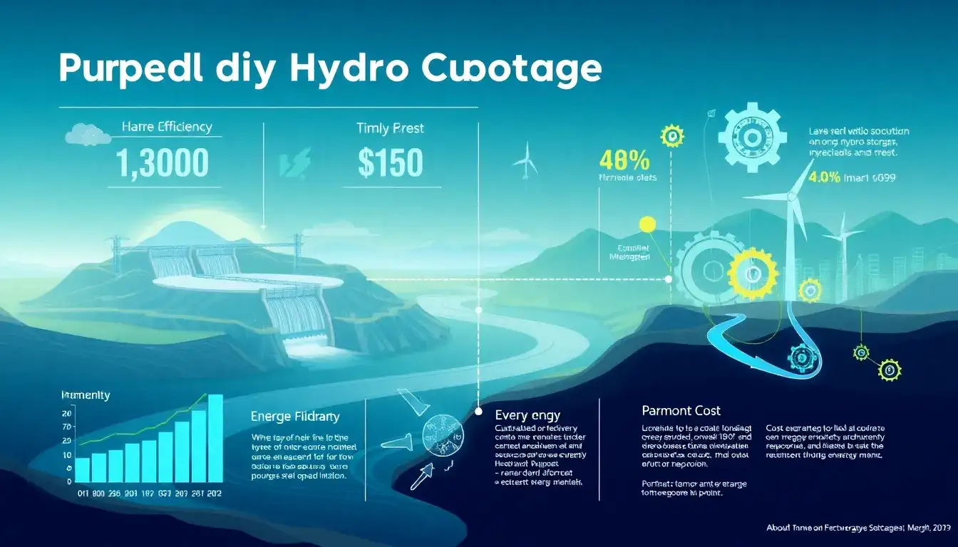 How does the efficiency of pumped hydro storage impact its overall cost