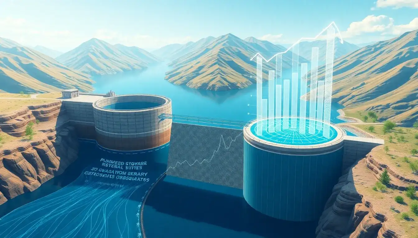 How do reservoir sizes influence the overall cost of pumped hydro storage