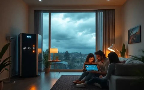 How do residential energy storage systems provide backup power during outages