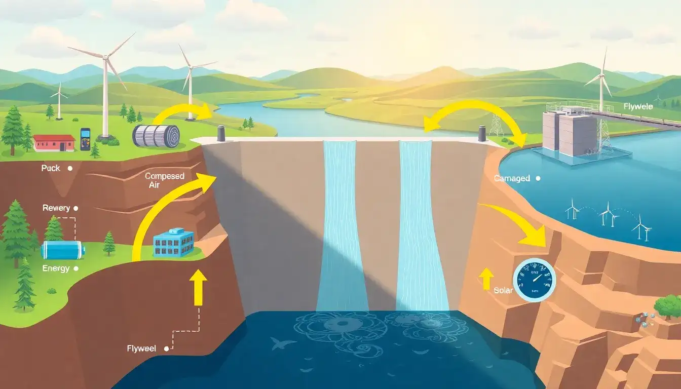 How does the efficiency of pumped hydro storage compare to other energy storage solutions