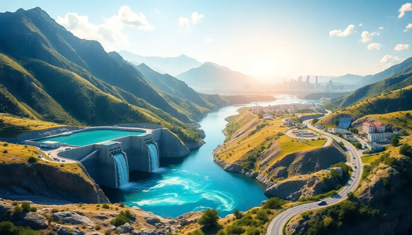 How does pumped hydro storage contribute to a 100% clean energy grid