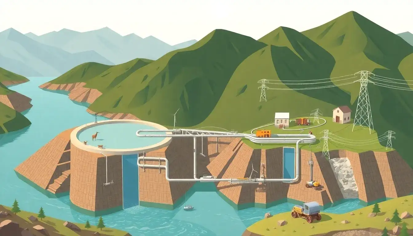 What are the main challenges in implementing pumped hydro storage