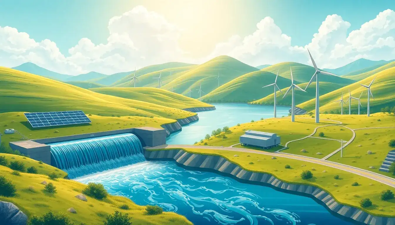 Are there any challenges in combining pumped hydro storage with solar and wind power