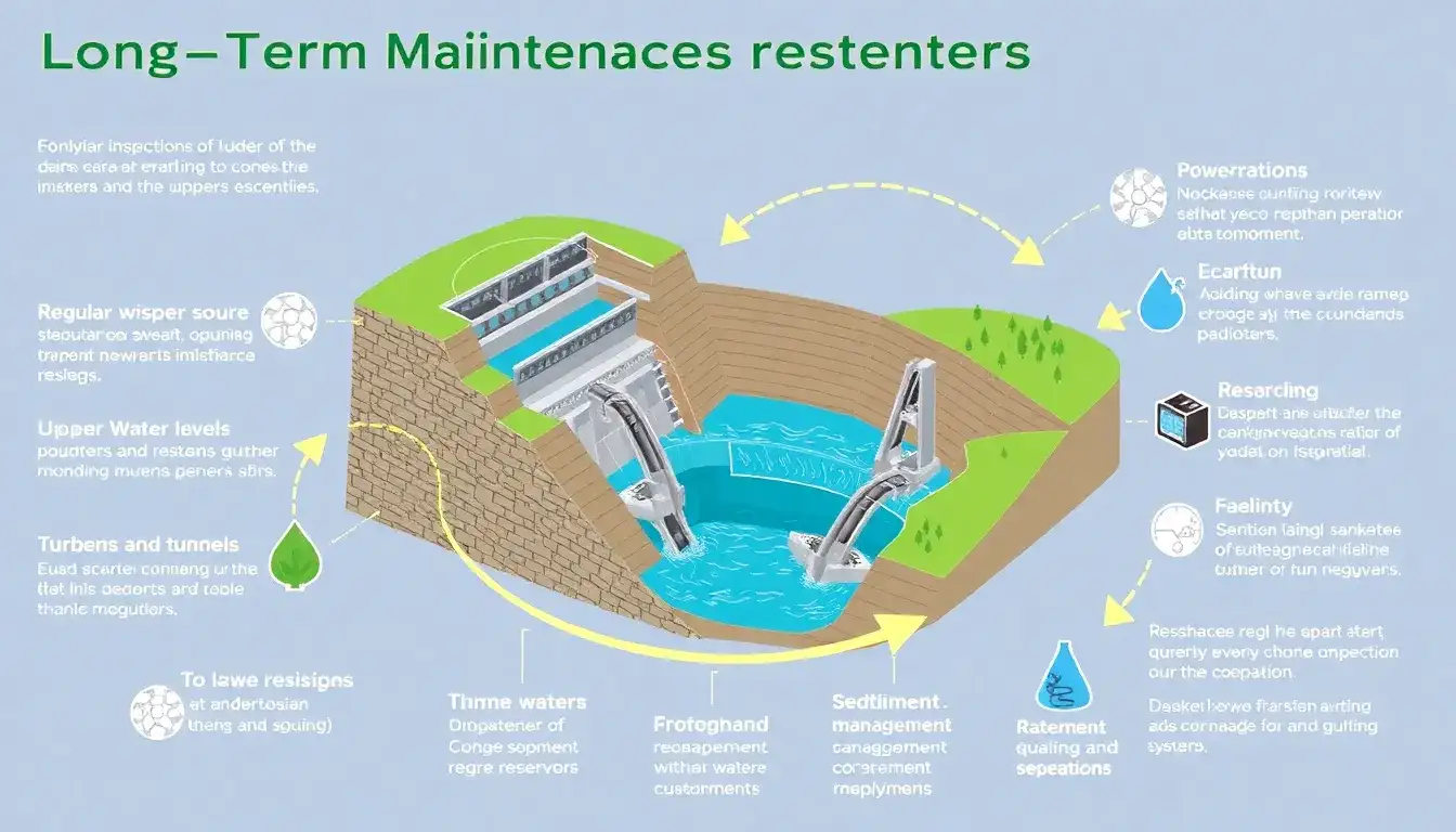 What are the long-term maintenance requirements for pumped hydro storage systems