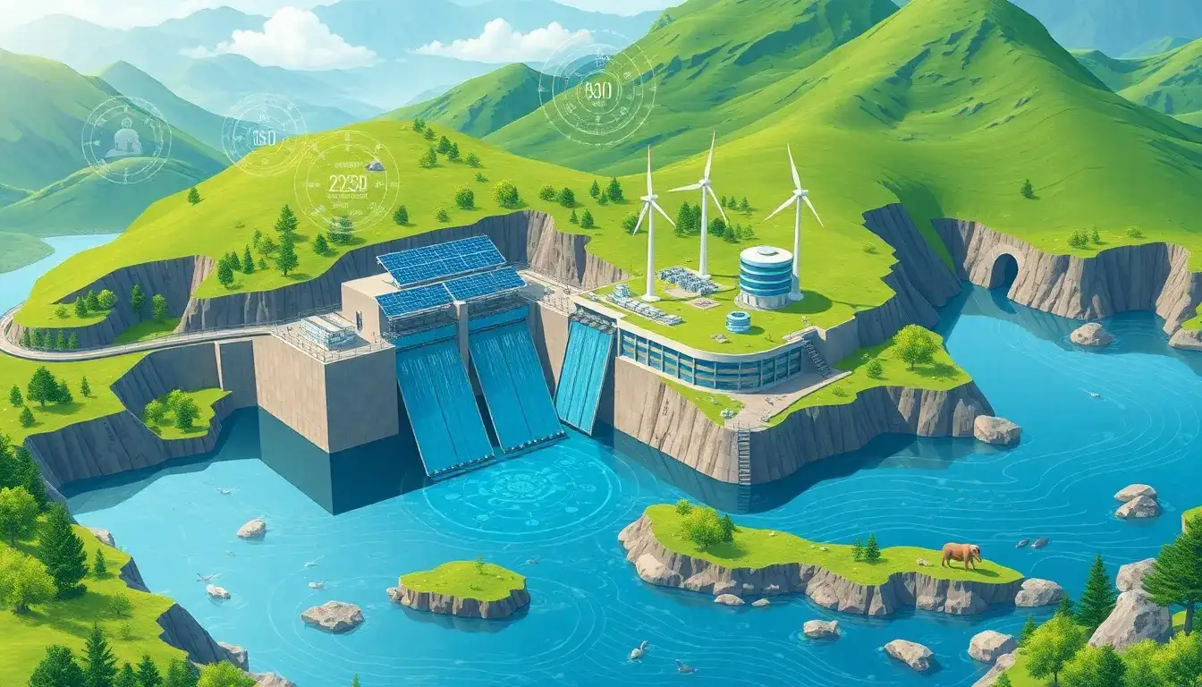 What are the latest technologies being used to improve the efficiency of pumped hydro storage systems