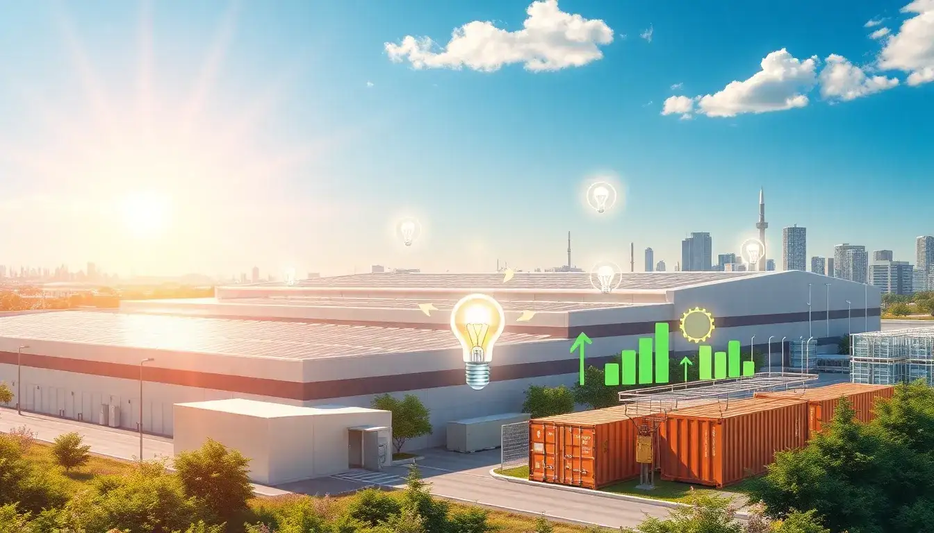 What are the main benefits of integrating solar and energy storage systems for commercial and industrial applications