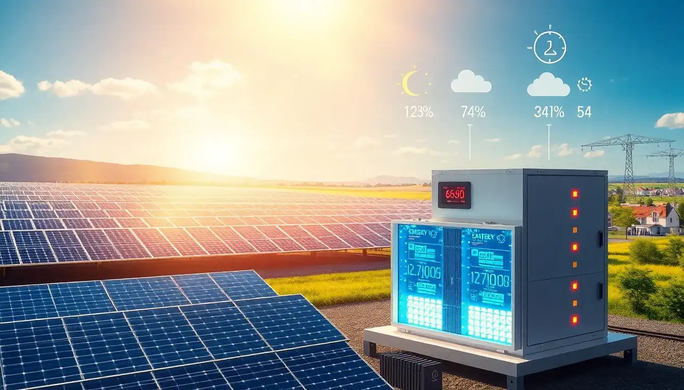 How does energy storage improve the reliability of solar power systems