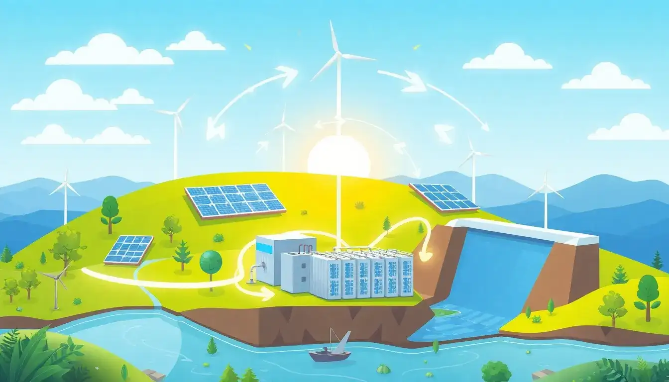 What are the main benefits of using energy storage with renewable energy sources