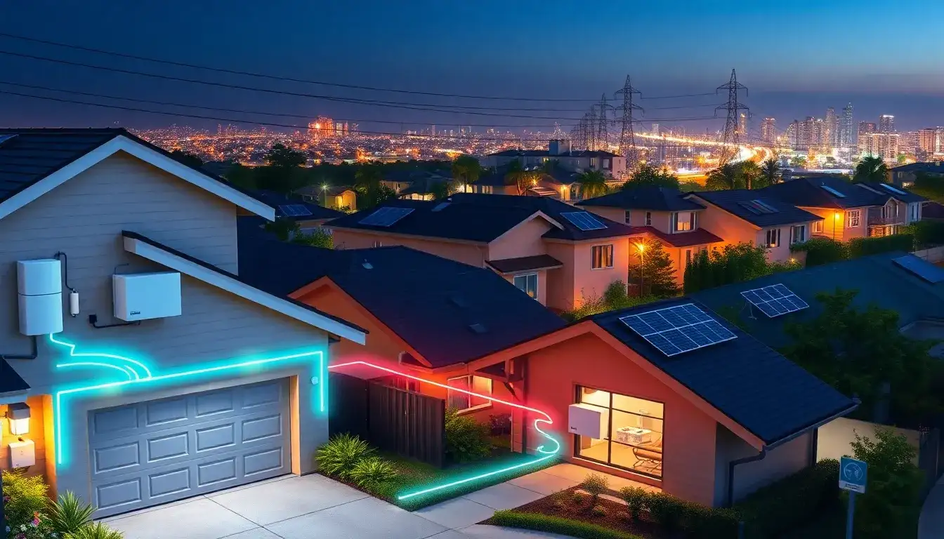 How do residential energy storage systems help reduce peak demand on the grid