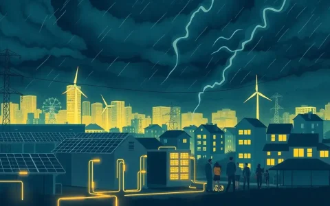 How does energy storage reduce the risk of power outages