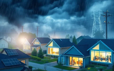 What role do residential energy storage systems play in mitigating the impact of severe weather events