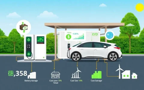 What are the cost benefits of integrating battery storage with EV charging