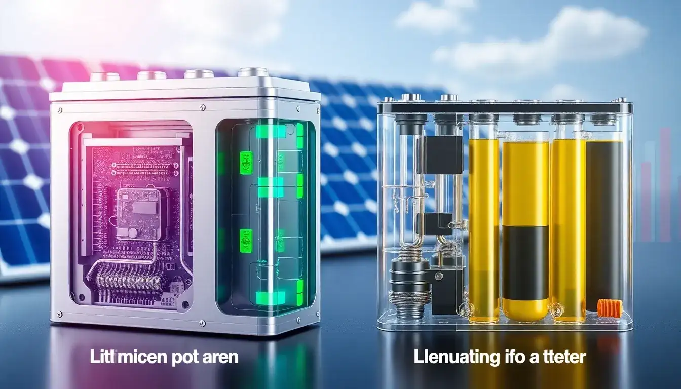 How do lithium-ion batteries compare to other battery technologies for solar energy storage